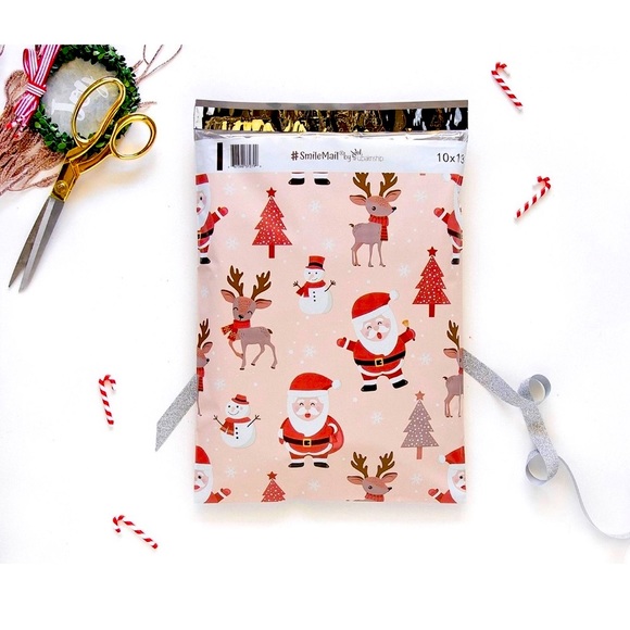 Christmas Santa Poly Mailers 10x13 Pack of 25 🎄 - Picture 2 of 4